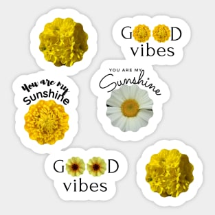 Good Vibes Floral Multi Pack Sticker